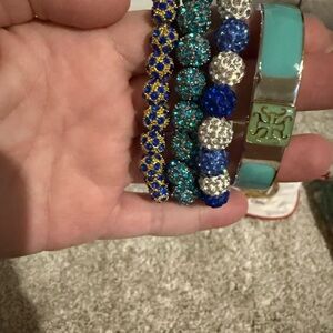 Rustic Cuff Colorful Beaded Bracelets Set